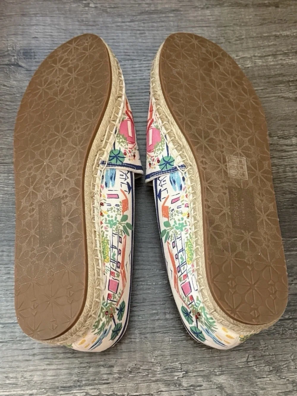 kate spade Multicolor Floral & Seaside Canvas Espadrilles